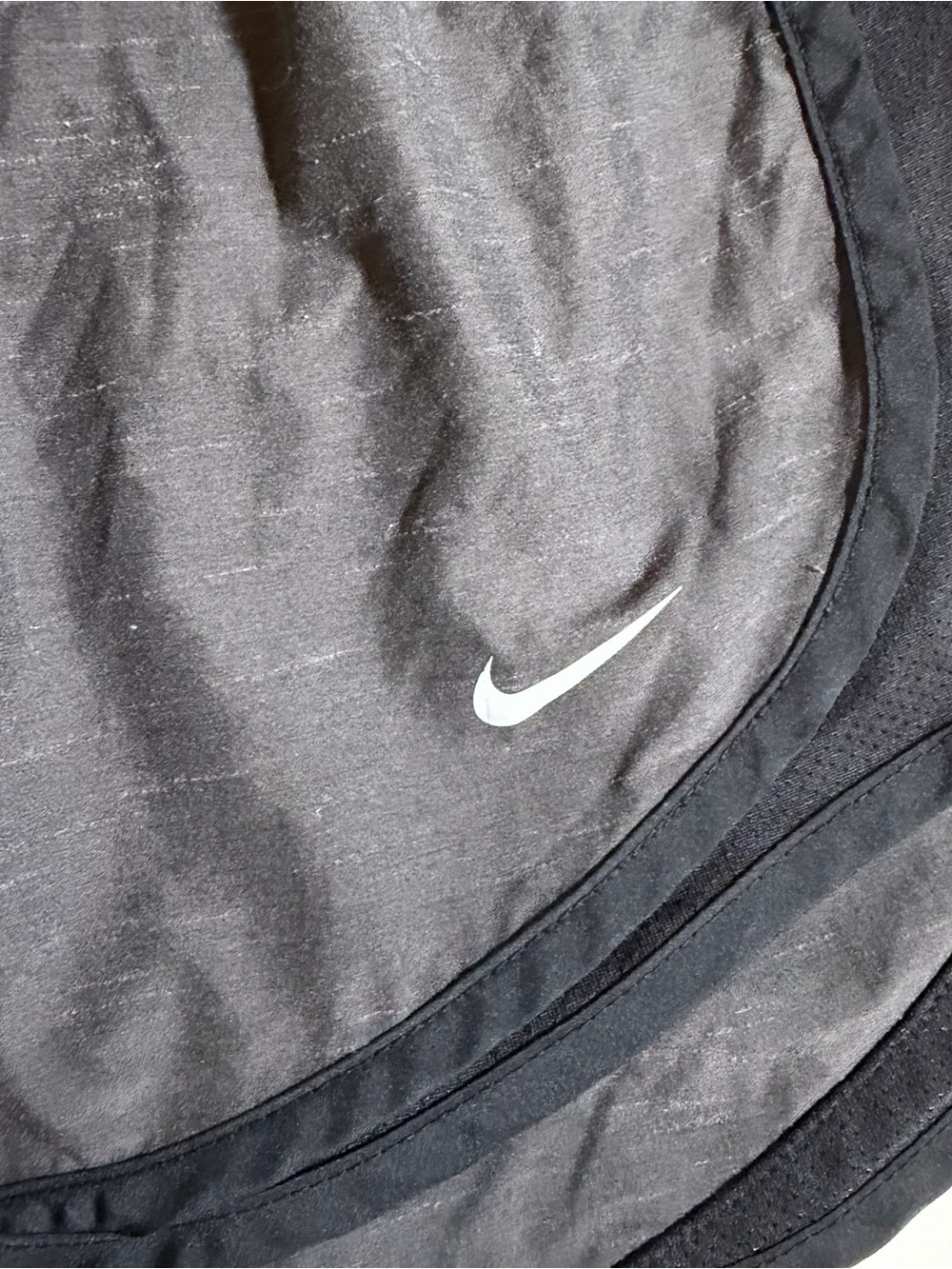 Nike Dri-FIT Tempo Running Shorts Black Medium Athletic Workout Lined Gym - Picture 3 of 4